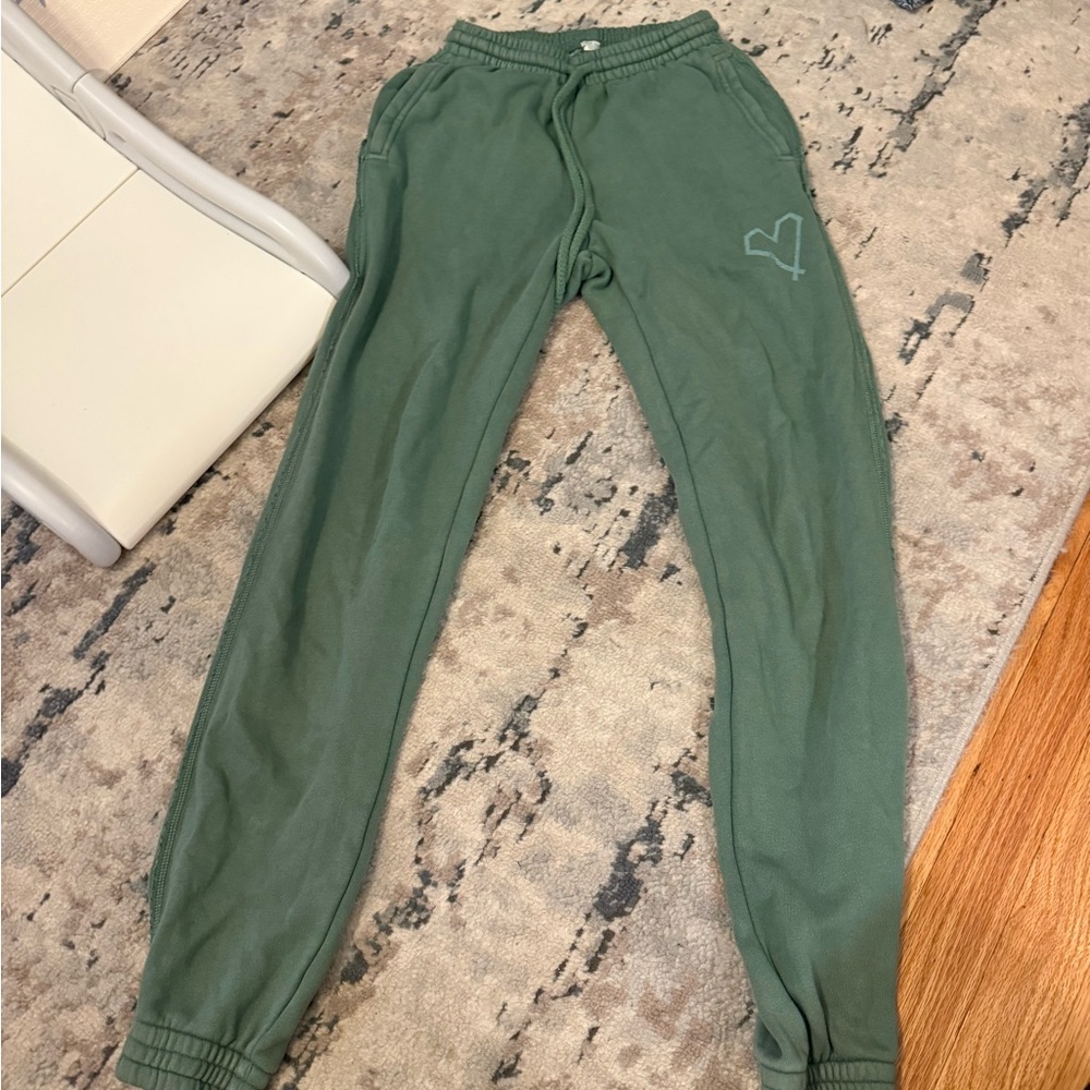 Aerie Green Jogger Pants